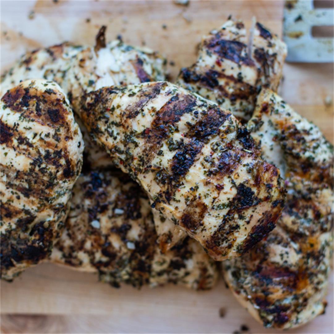 Cilantro Lime Green Chile Grilled Chicken