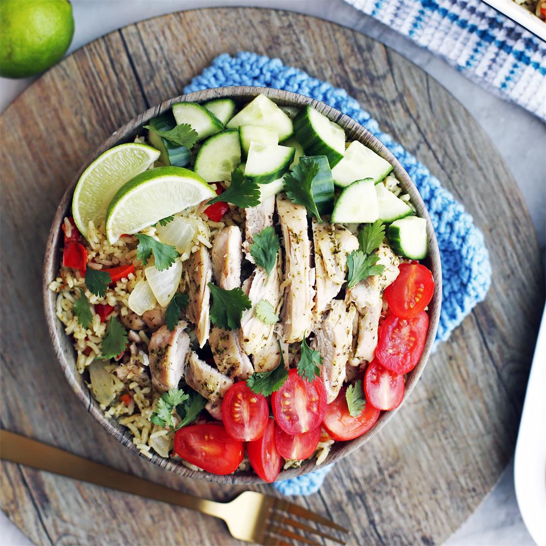 Instant Pot Cilantro Lime Chicken and Rice