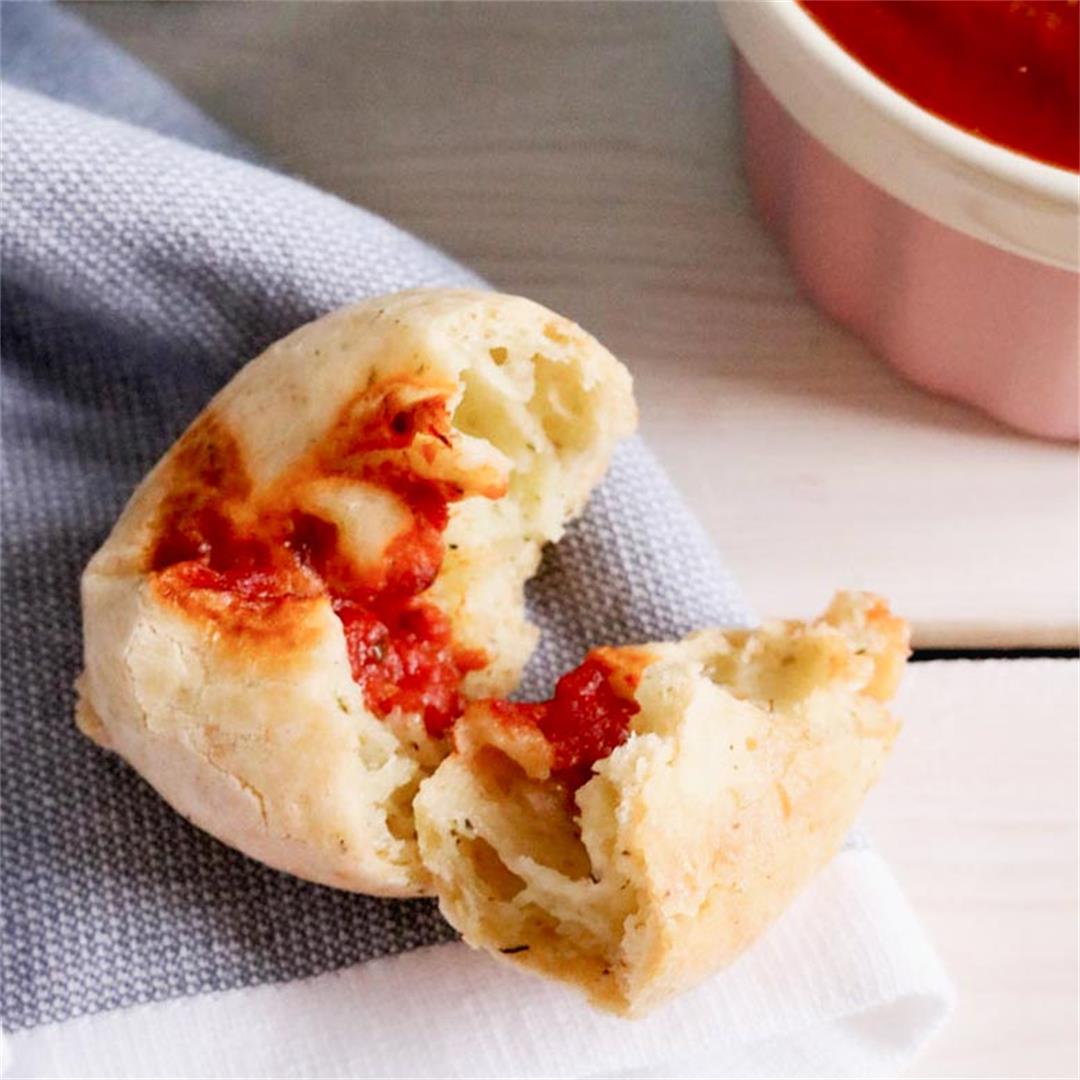 Low-Carb, Gluten-Free Pizza Cheese Puffs