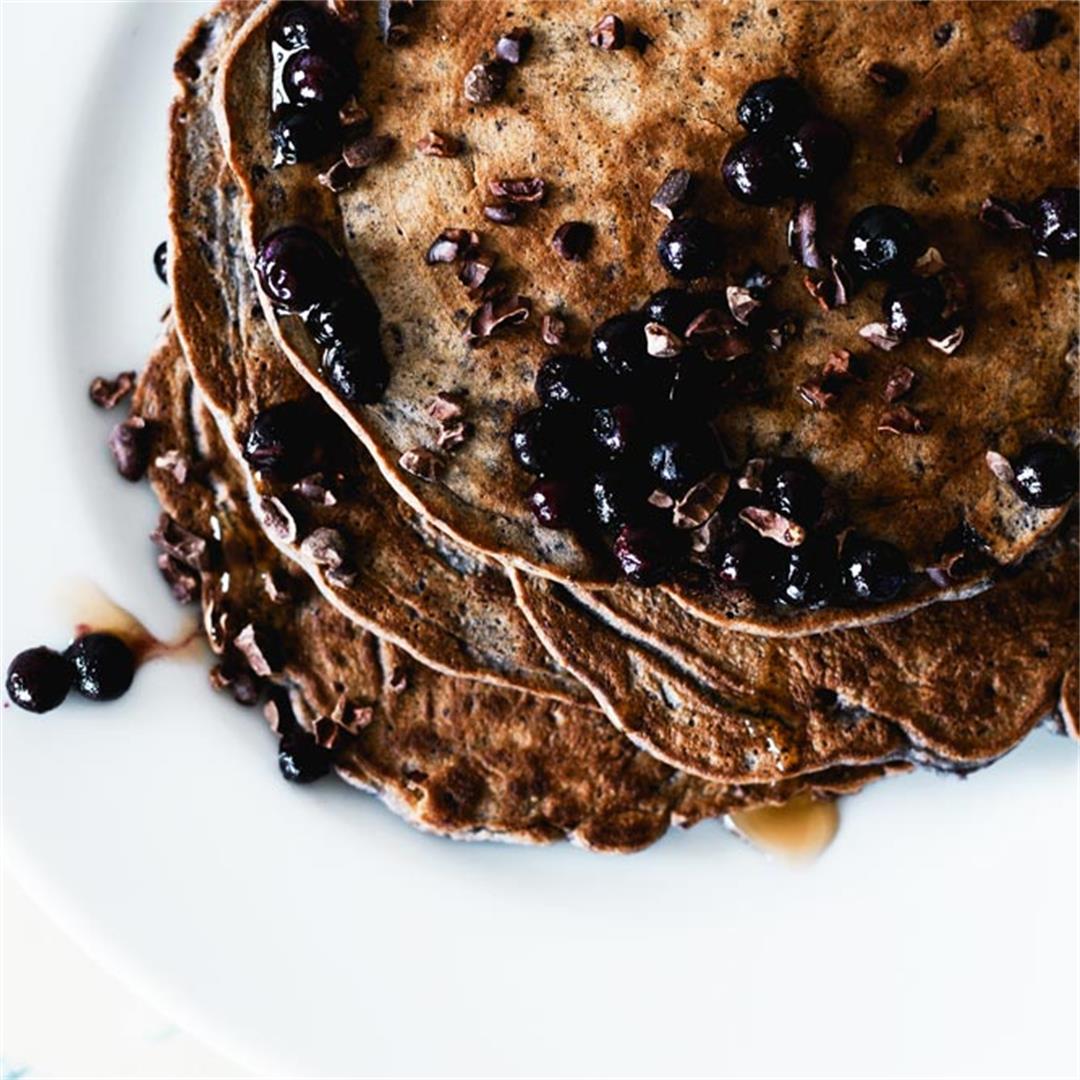 Paleo Blueberry & Cardamom Cassava Flour Pancakes