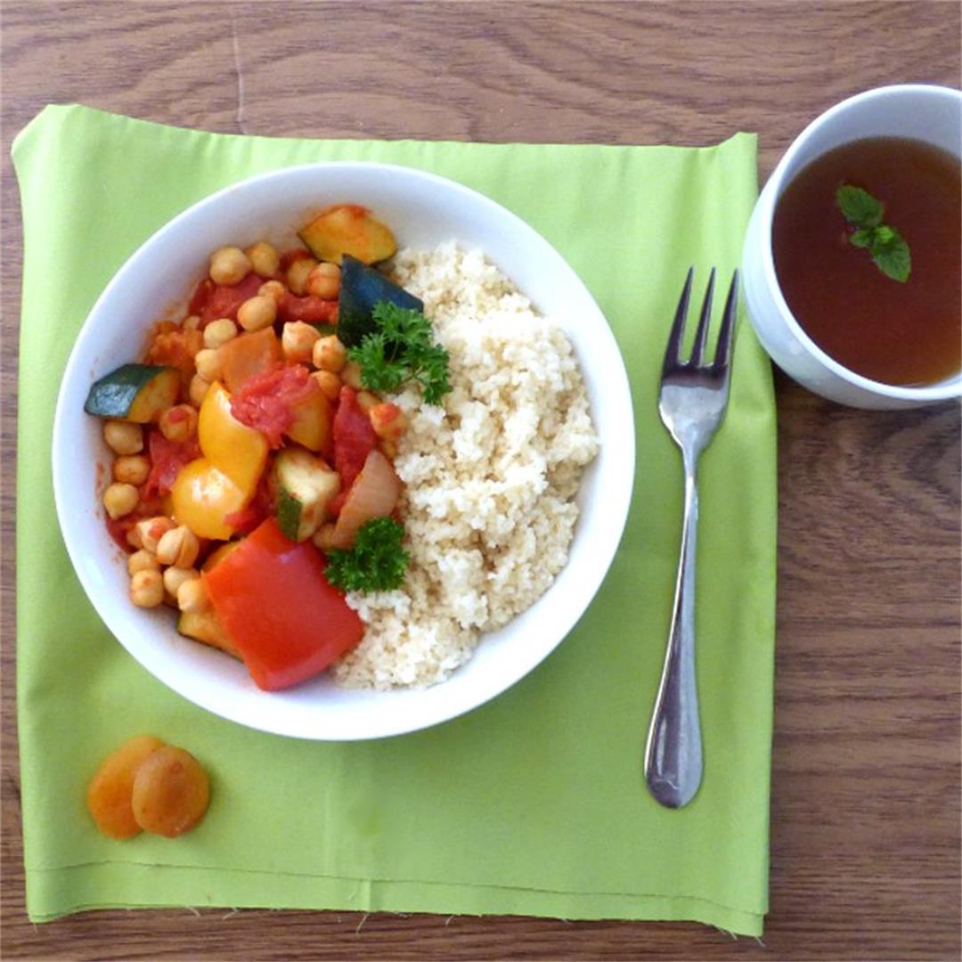 Speedy Moroccan Chickpea Stew with Apricots