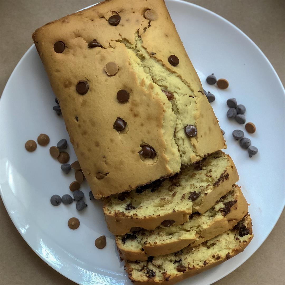 Peanut Butter Chocolate Chip Loaf Cake