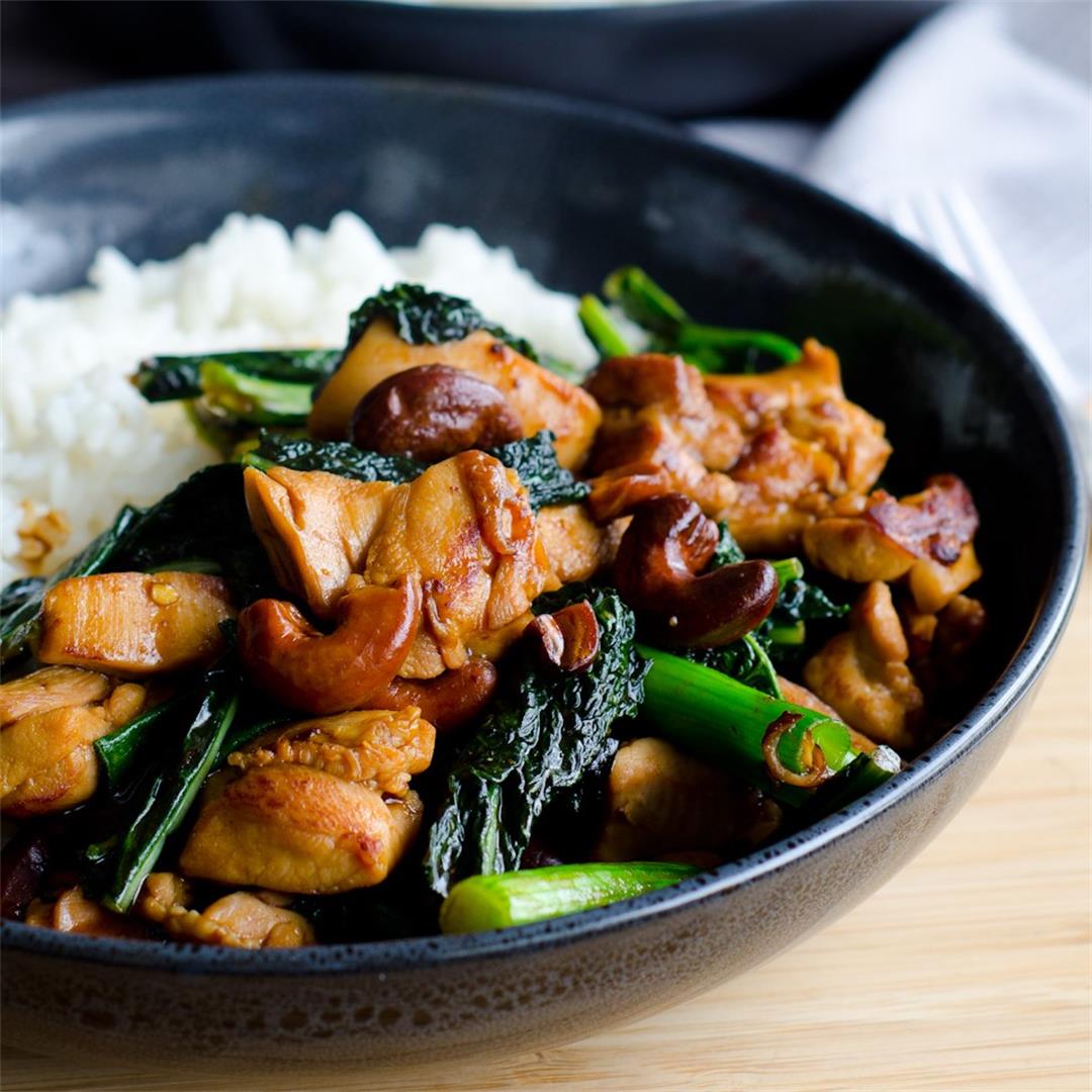 Kung Pao Chicken with Tuscan Kale