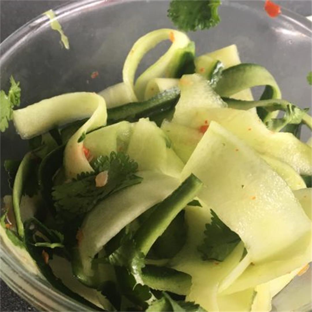 Fresh & Tasty Cucumber Salad. Simple, quick and delicious