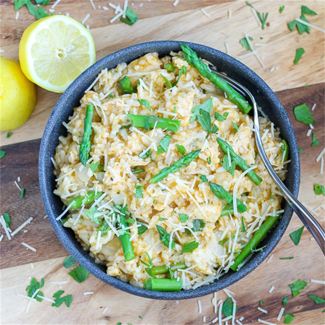 Lemon Chicken and Asparagus Risotto