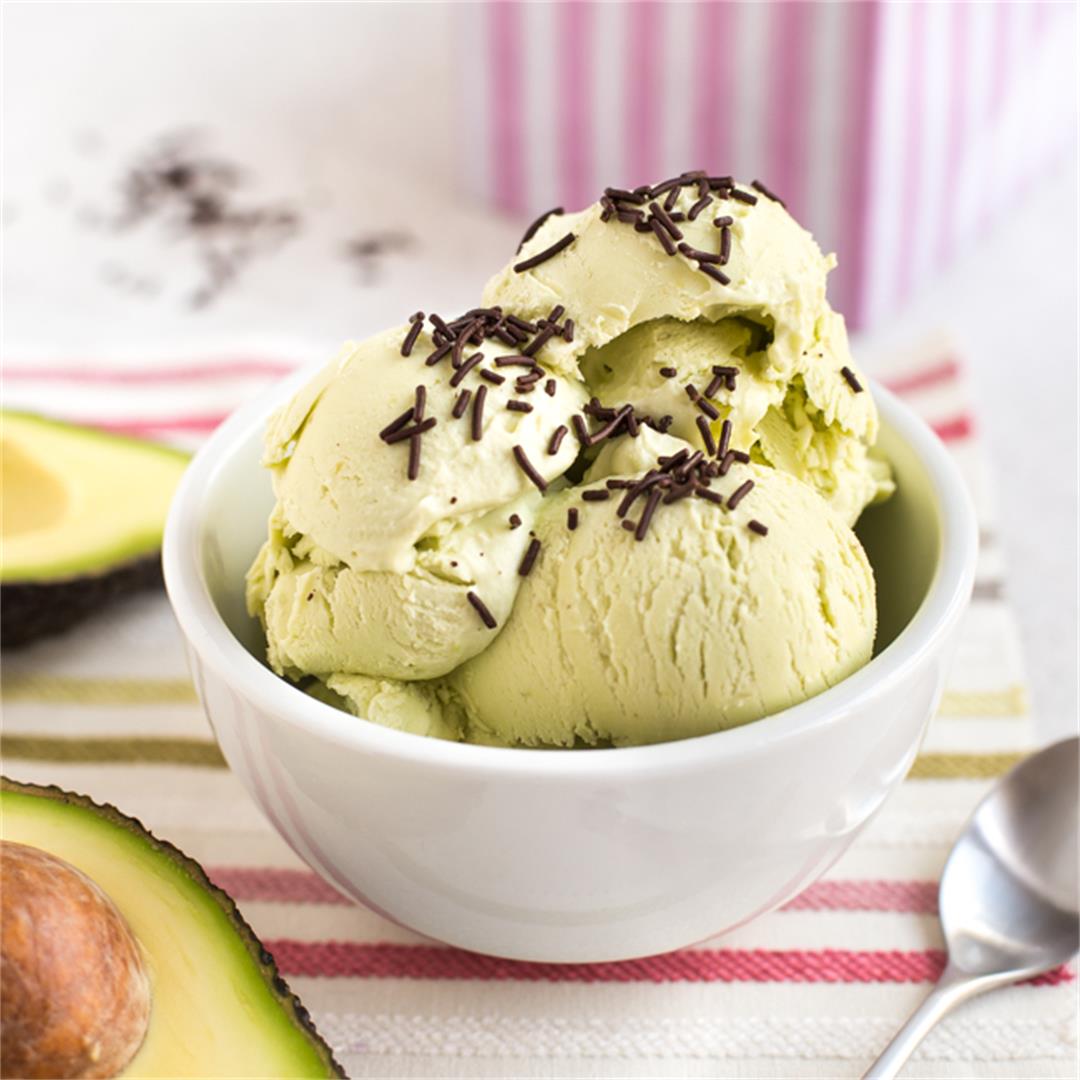 Easy no churn avocado ice cream