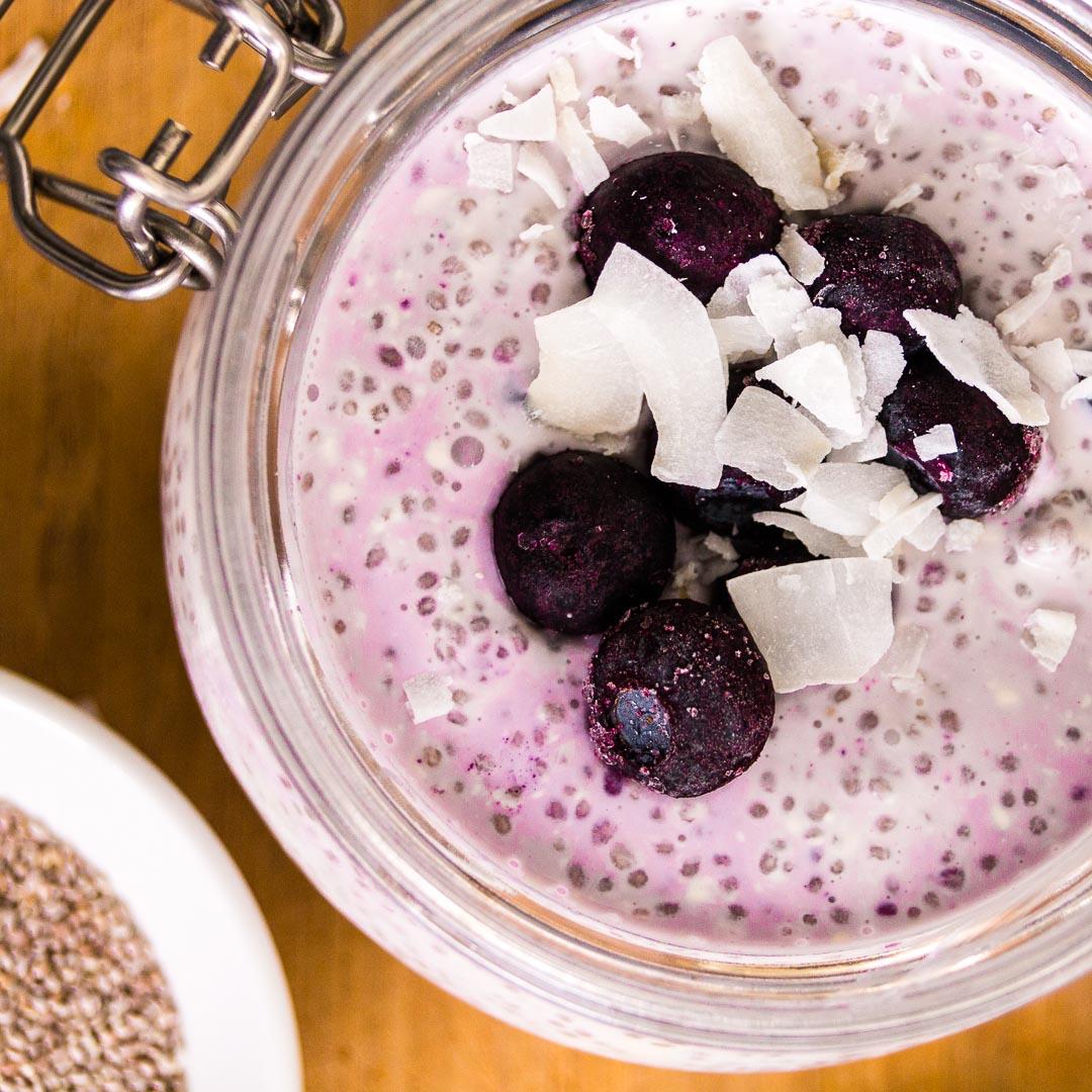 How To Make Blueberry Chia Pudding