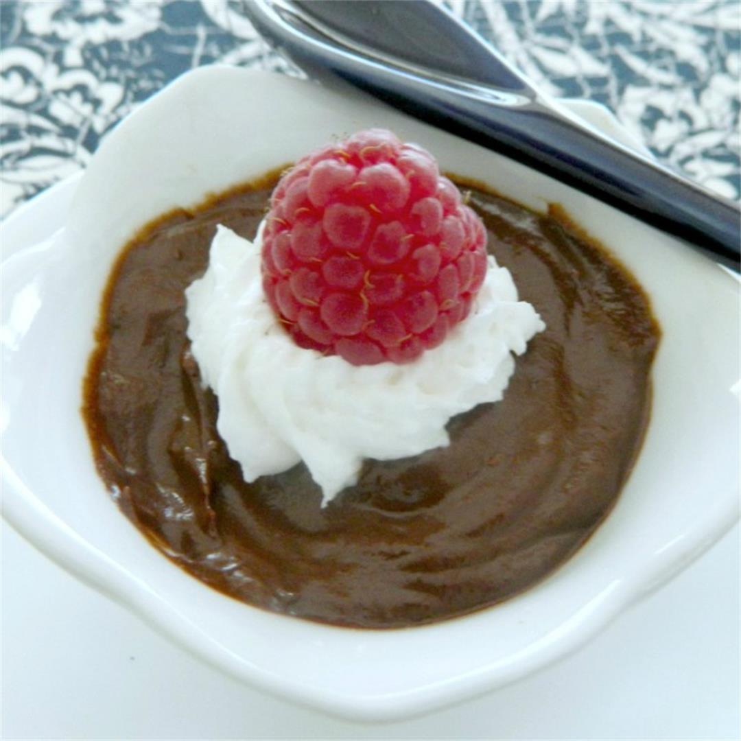 Vegan Avocado Chocolate Protein Pudding