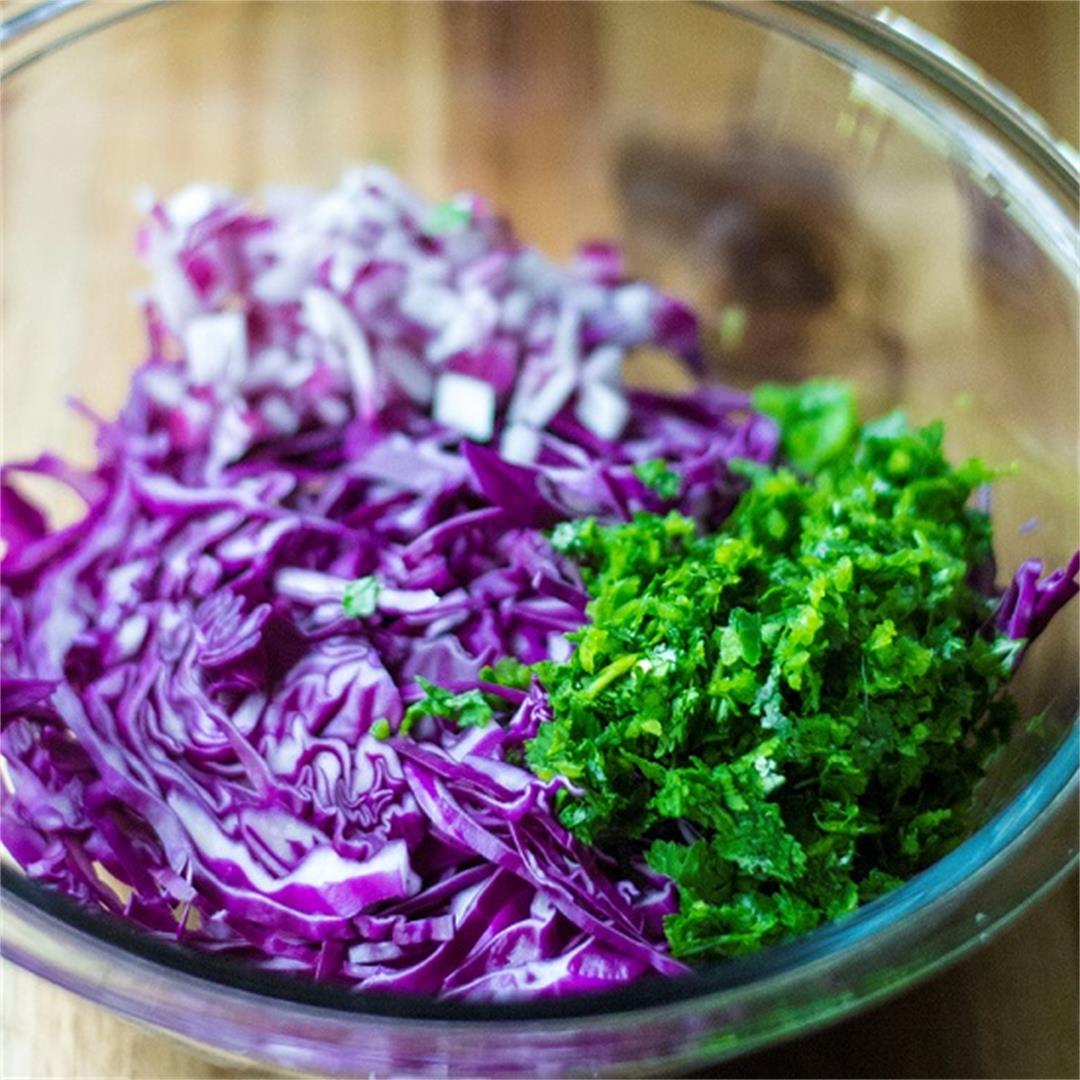 Tangy Red Cabbage Slaw Recipe