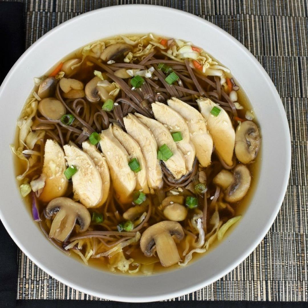 Soba Noodle Chicken Soup
