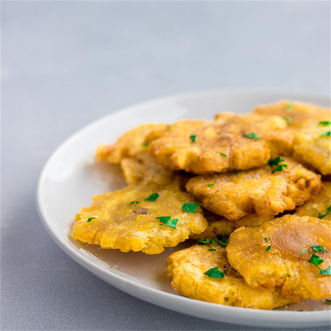 Tostones (Twice-Fried Green Plantains)