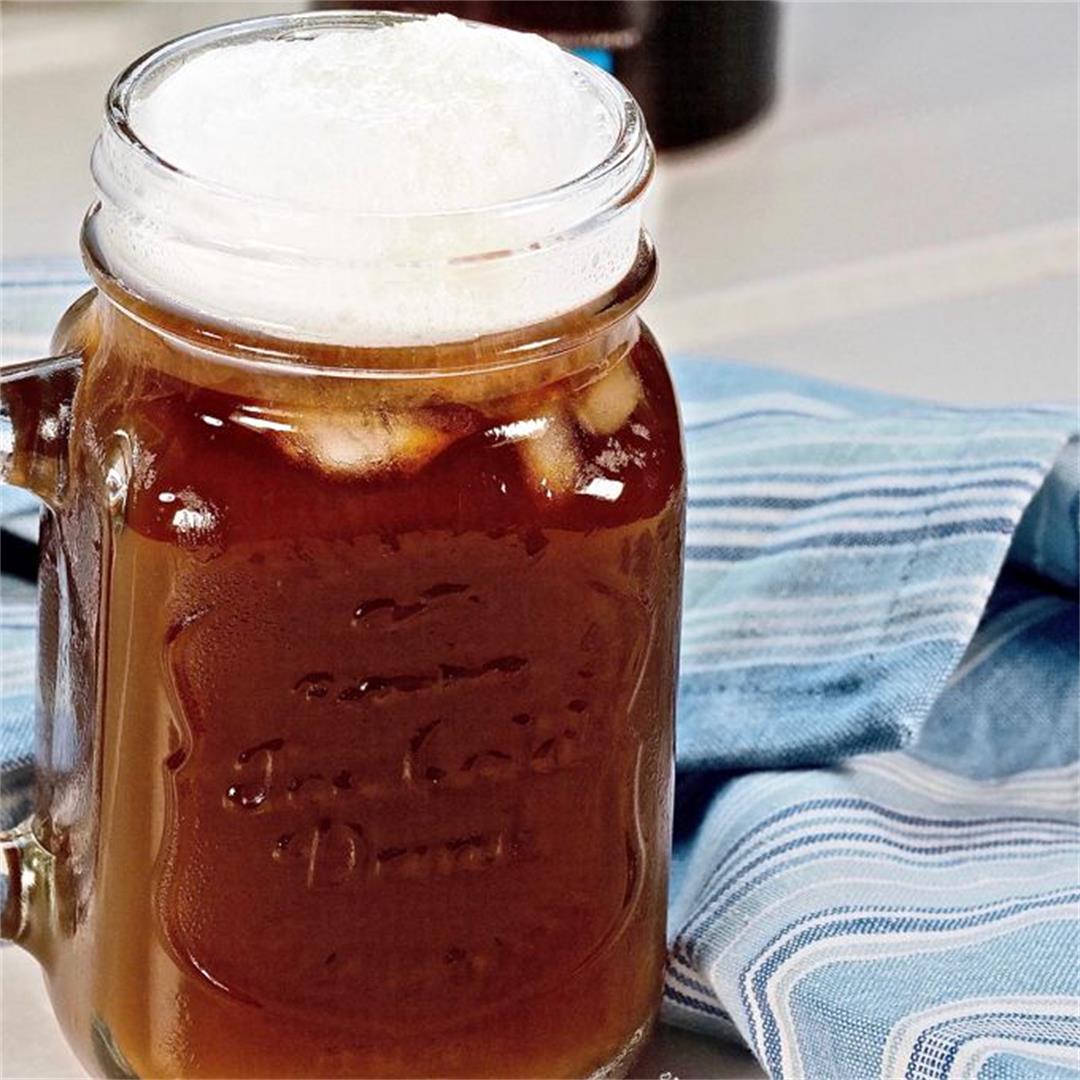 French Press Cold Brew Topped With Cold Foam