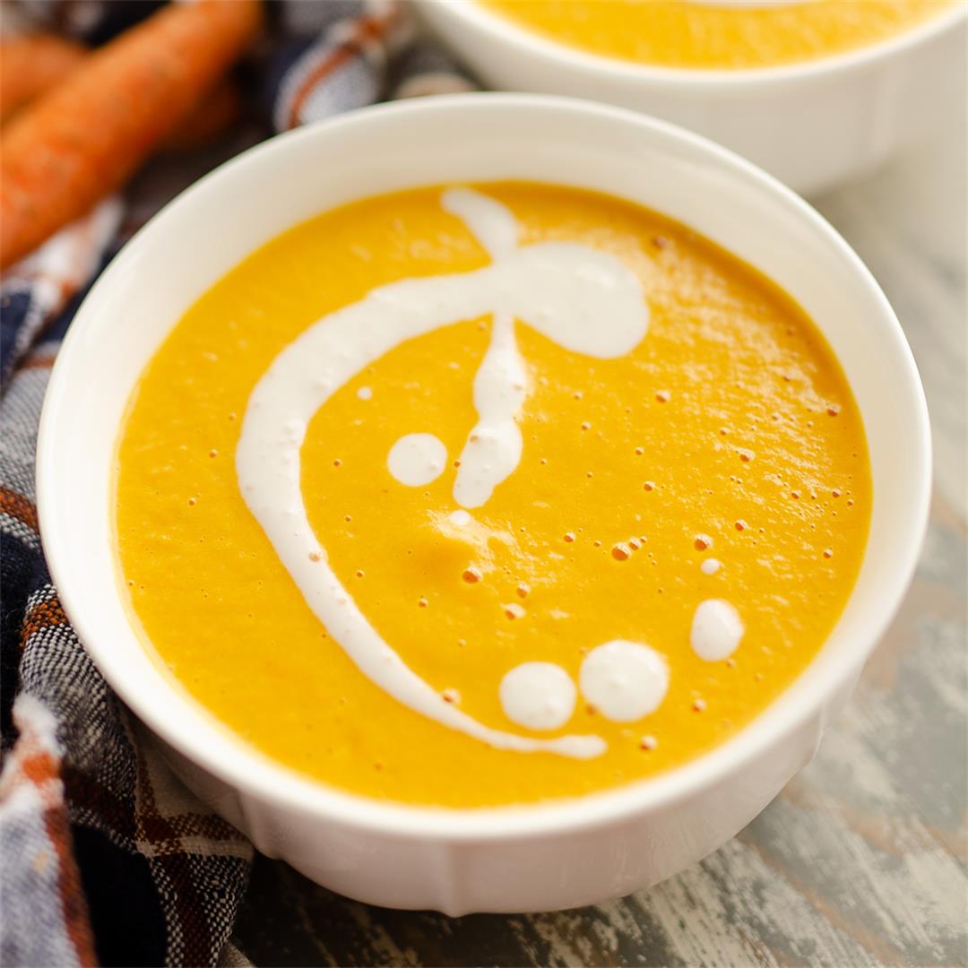 Pressure Cooker Creamy Carrot Soup