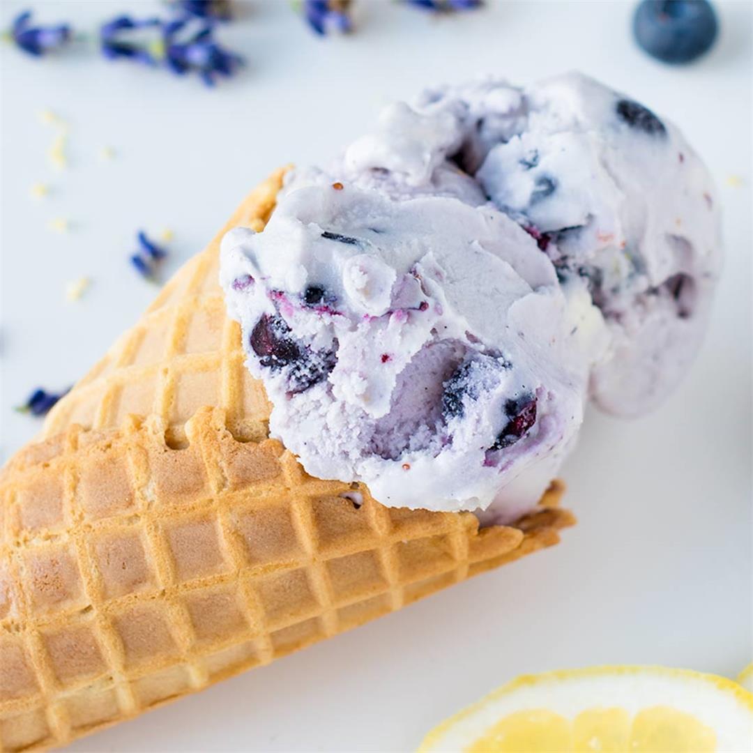 Lavender Blueberry Lemon Ice Cream