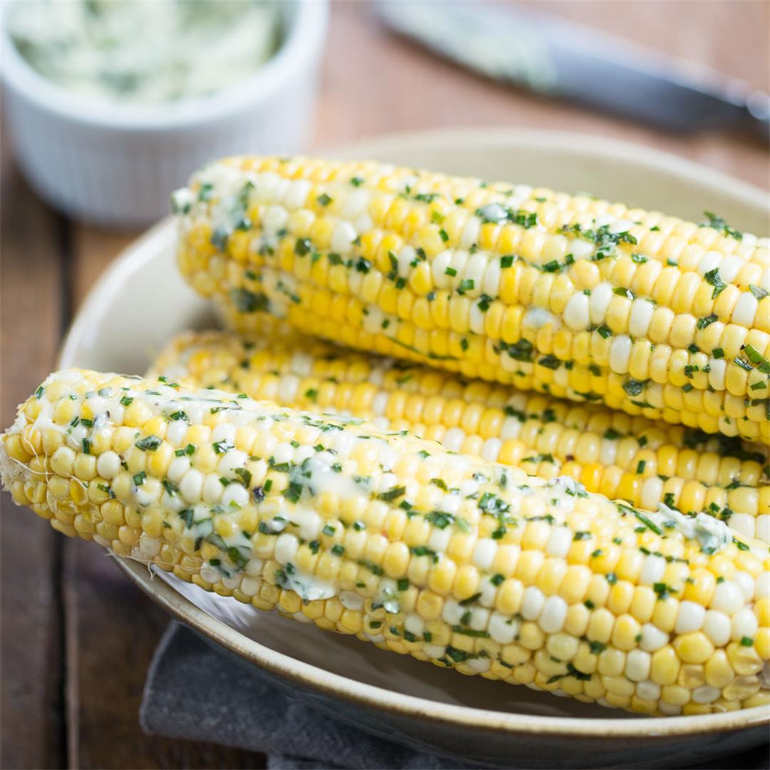 Corn on the Cob with Herb Compound Butter