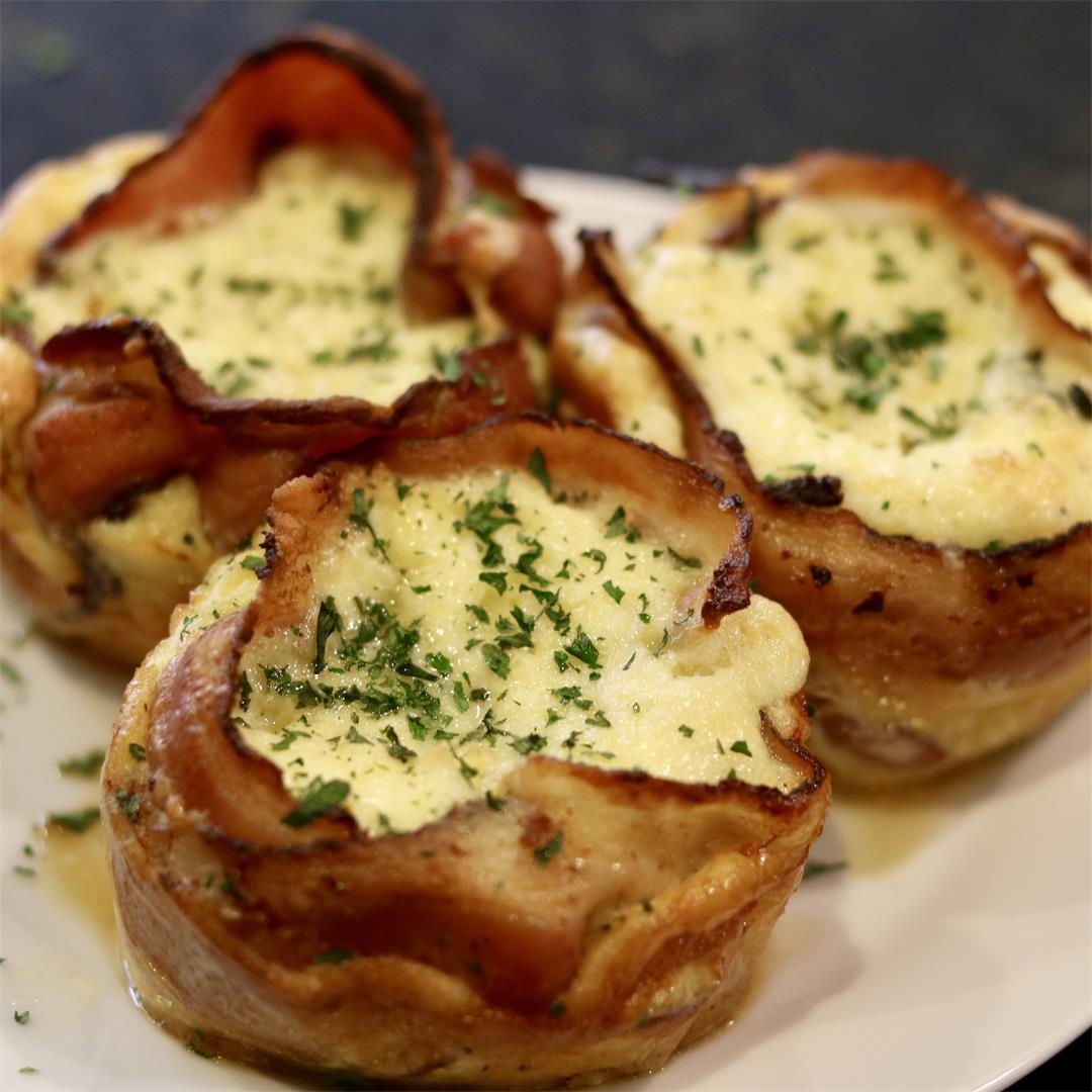 Quiche in a Bacon Cup