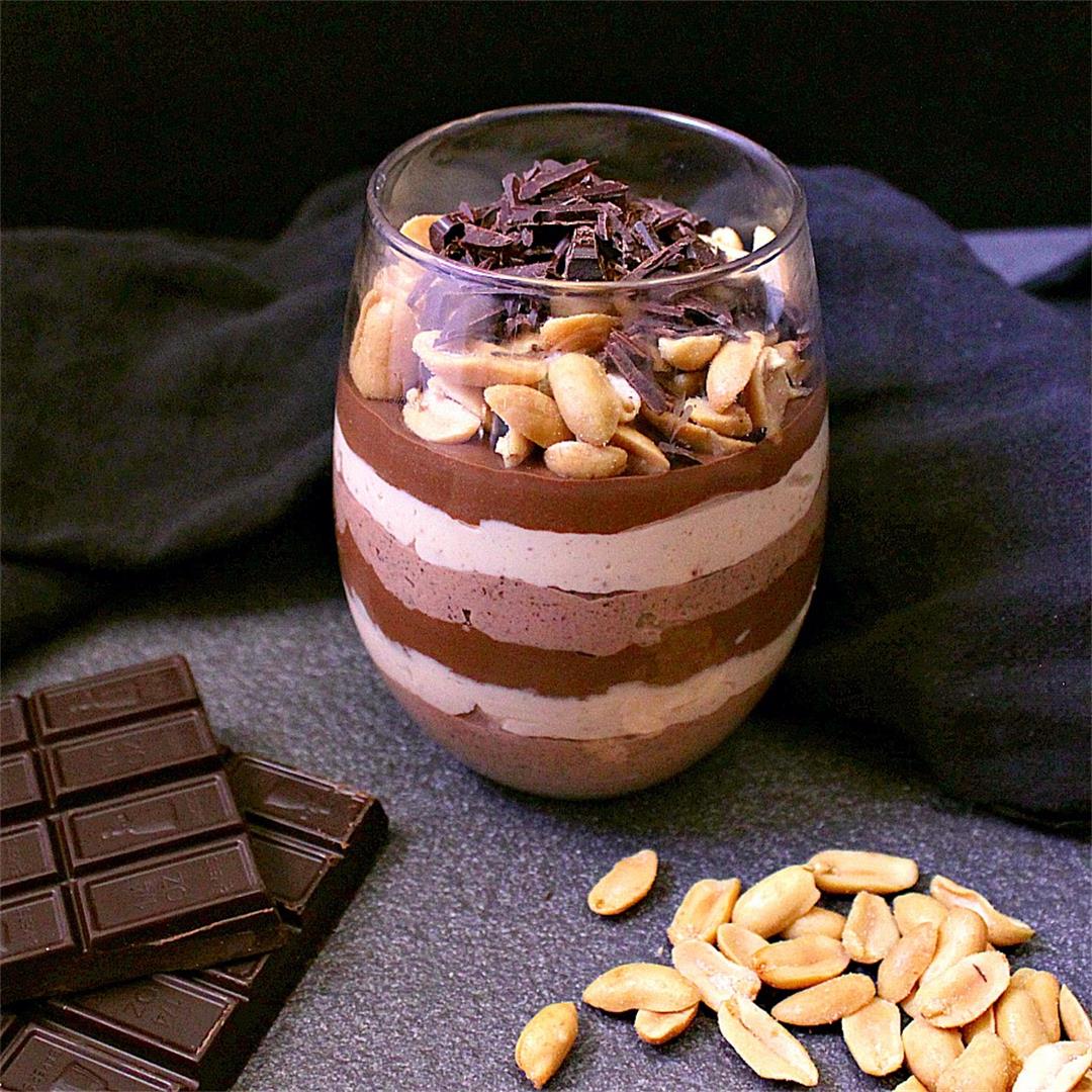 Low Carb Peanut Butter Cup Cheesecake Parfait