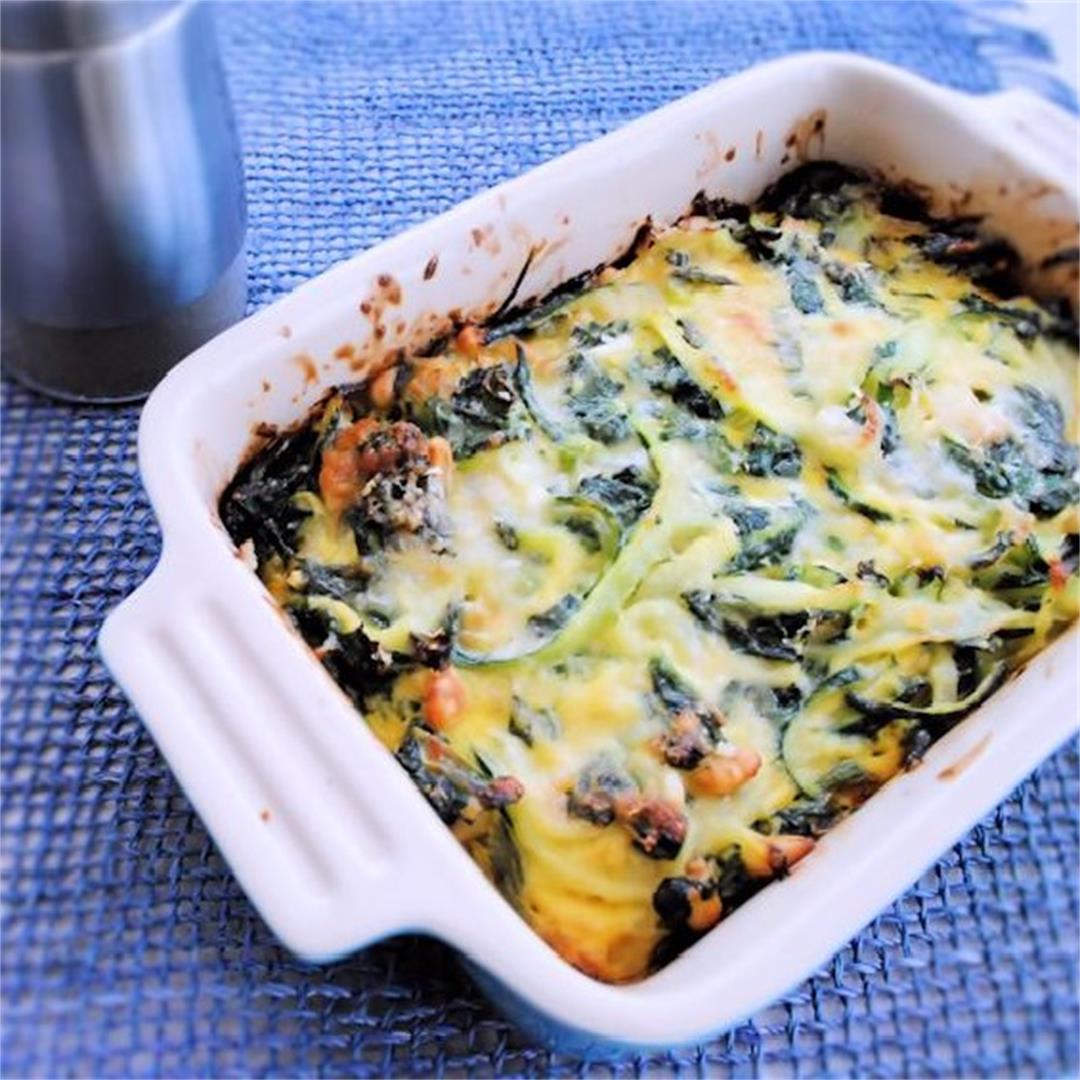 Zucchini and spinach tian