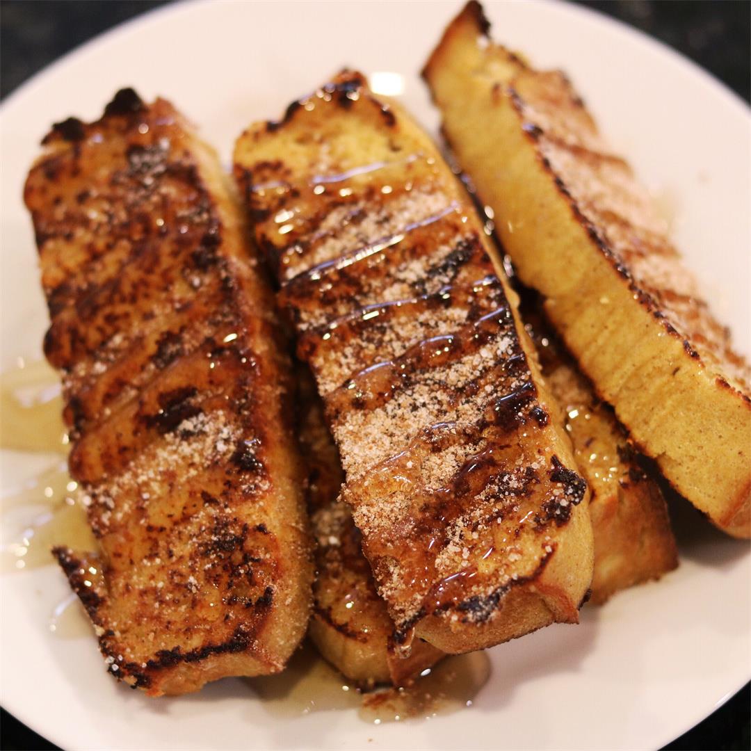 A keto-friendly, low-carb recipe for French toast sticks