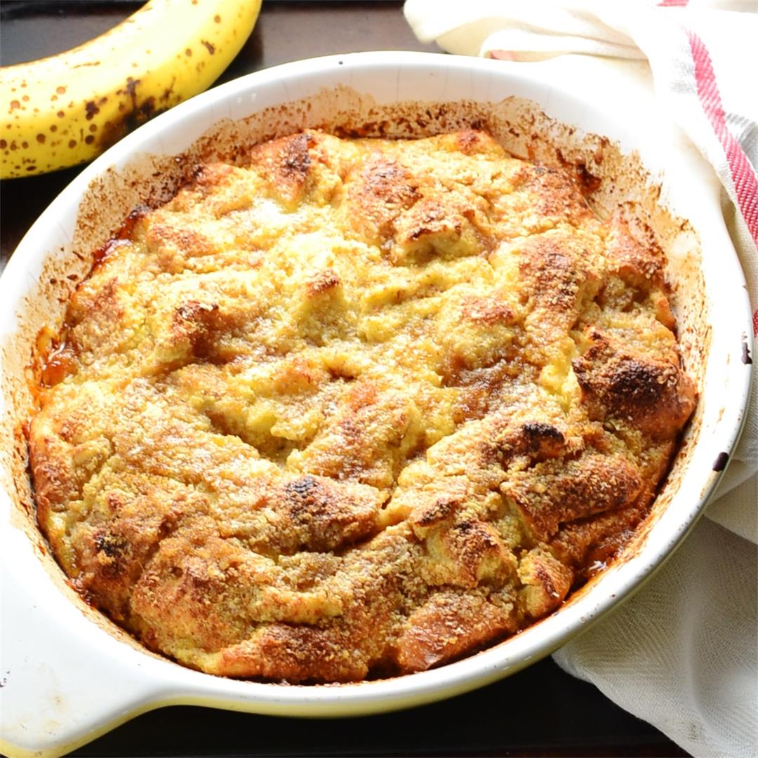 Healthy French Toast Casserole with Bananas