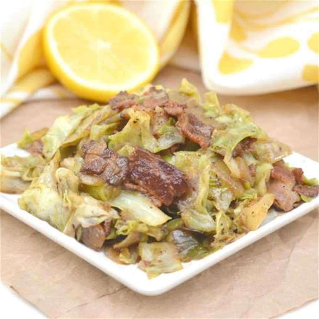 Paleo/Keo Greek Cabbage with Bacon