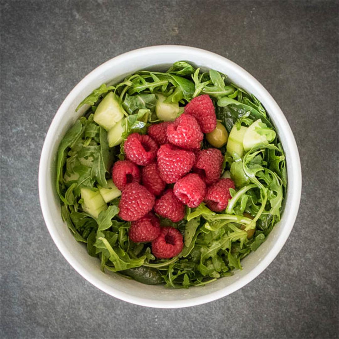 Raspberry Arugula Salad Recipe [Paleo, Keto, AIP]