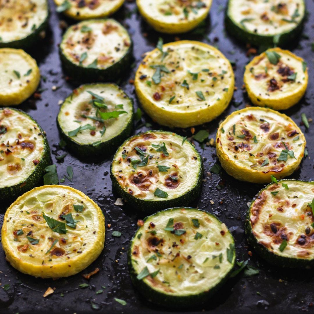 Toaster Oven Broiled Zucchini