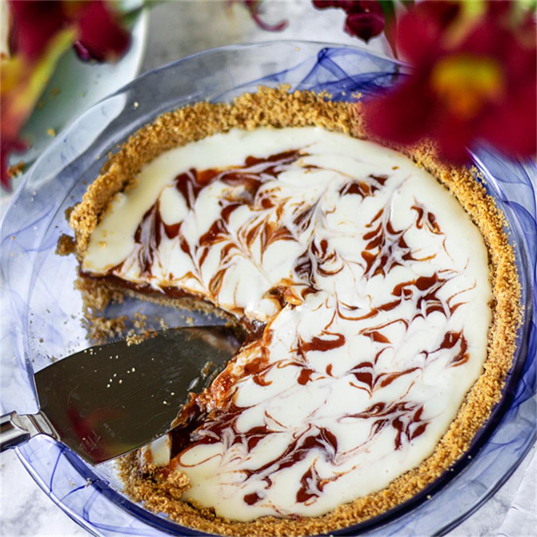Brazilian Guava and Salted Caramel Pie