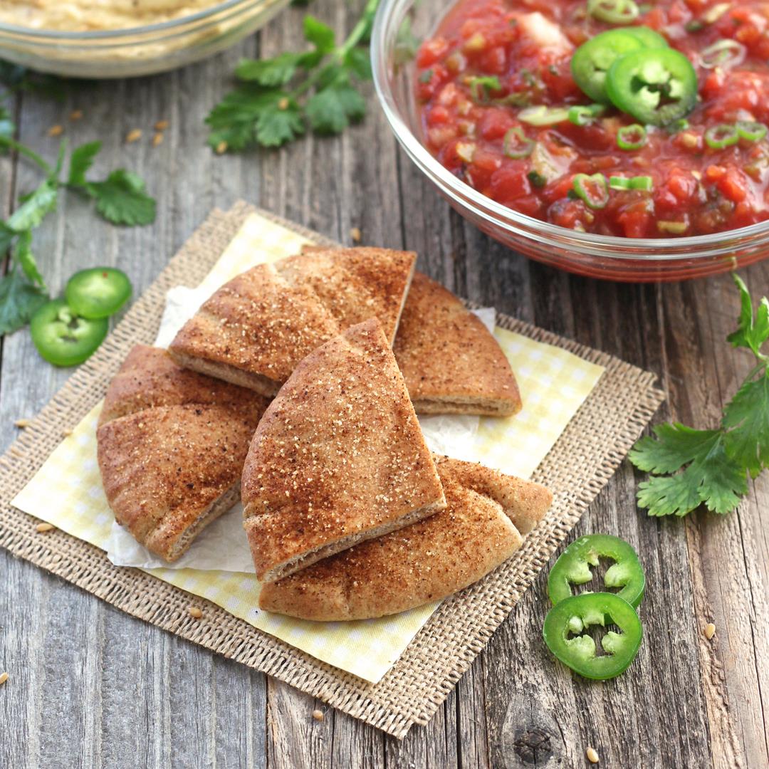 Toaster Oven Baked Pita Chips