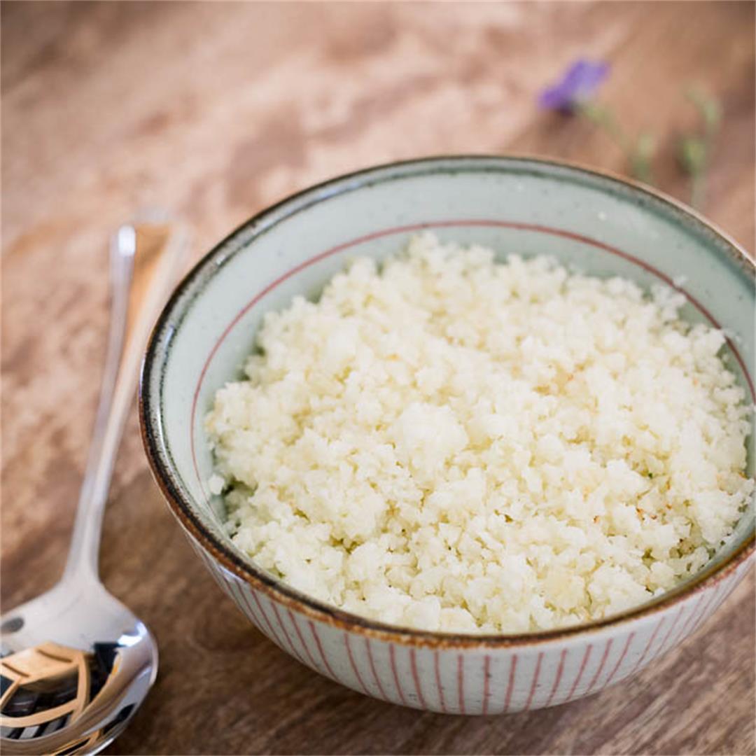 Cauliflower White Rice Recipe [Paleo, AIP, Keto]