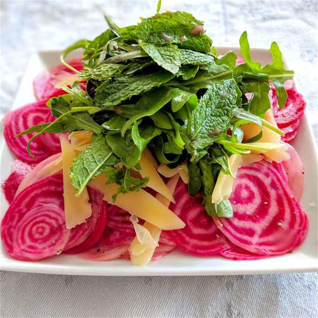 Herby raw beetroot salad