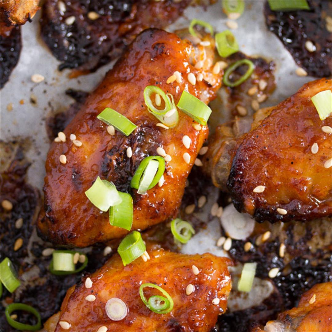 Korean Chicken Wings in Oven with Gochujang – Korean Food