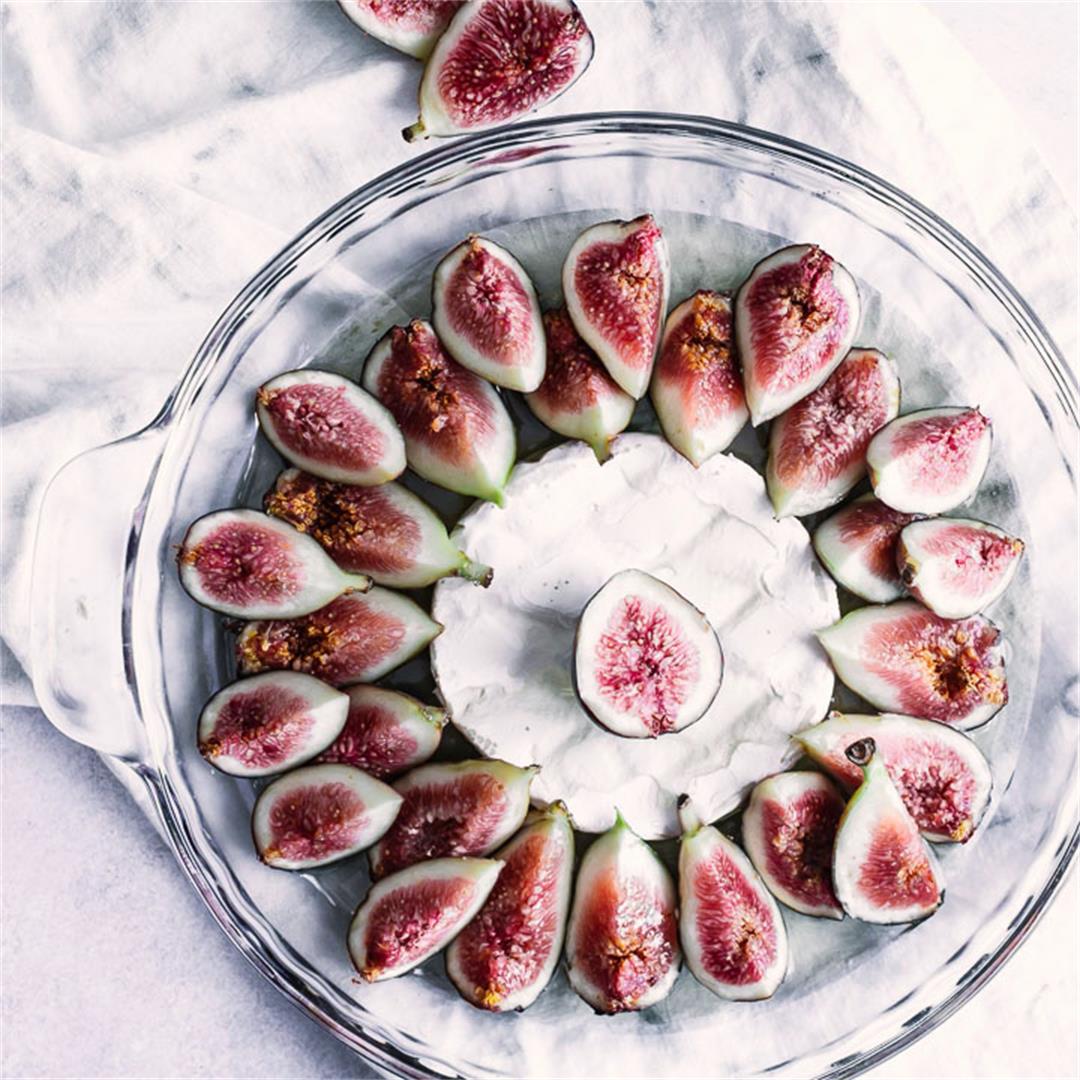 Baked Brie with Figs and Maple