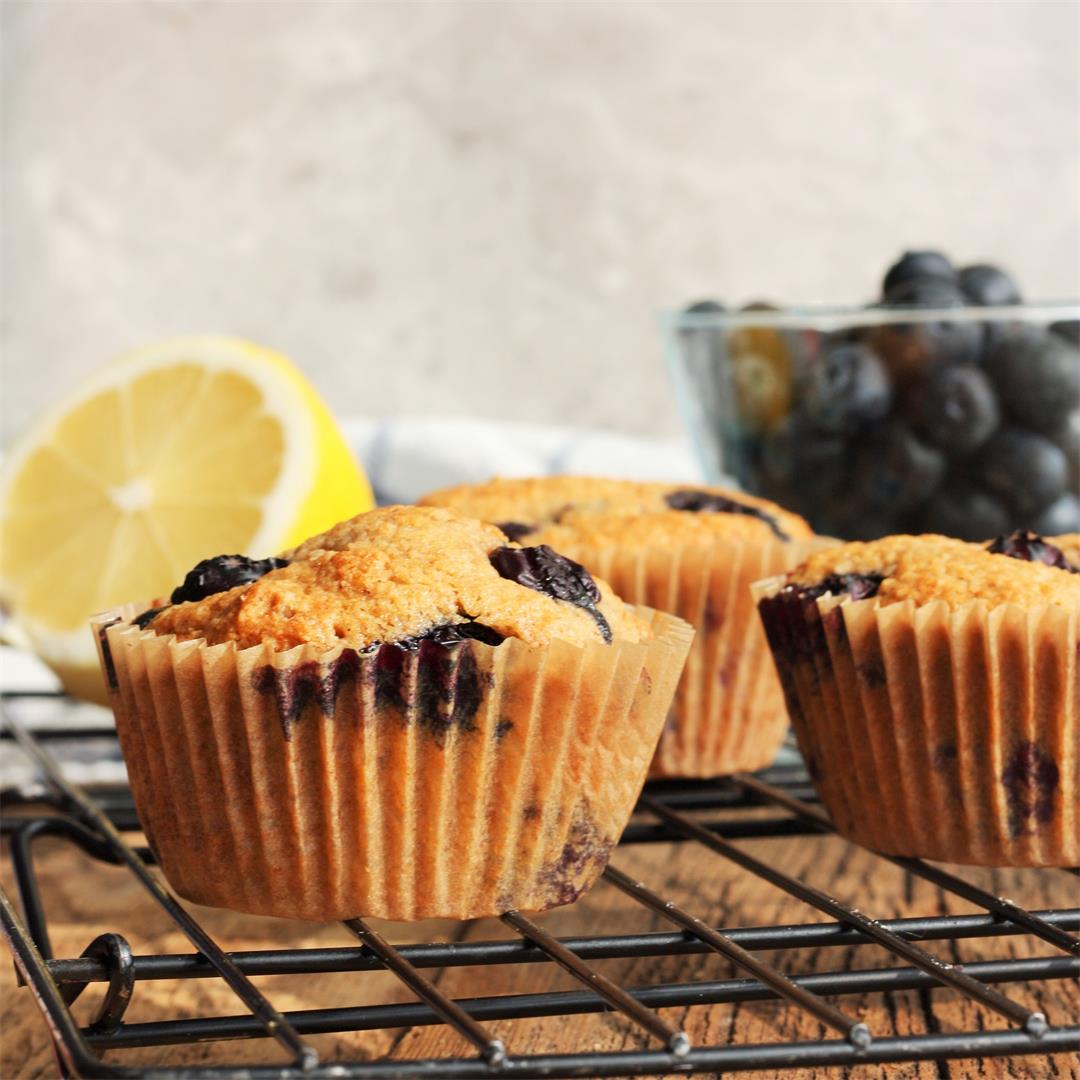 Your Favorite Whole Wheat Blueberry Muffins