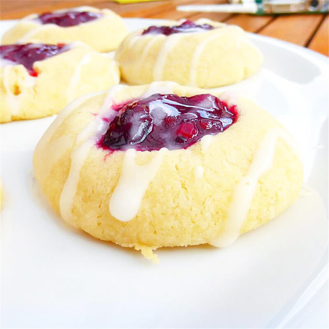Fruit of the Forest Jam Thumbprint Cookies