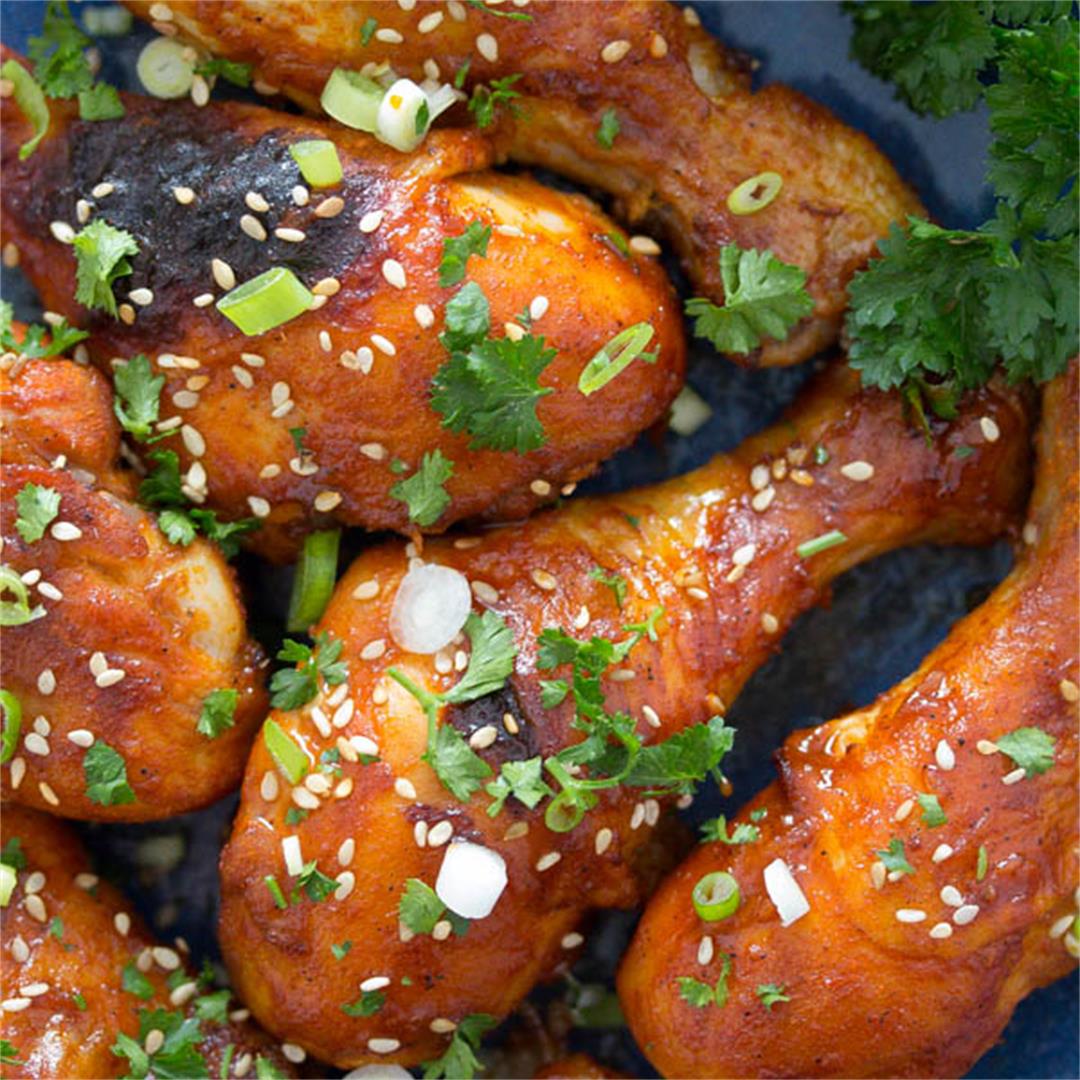 Oven Baked Chicken Drumsticks with Honey