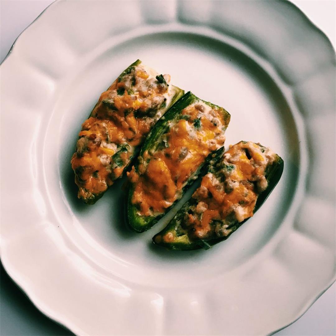 Jalapeno Poppers with Sausage and Cream Cheese