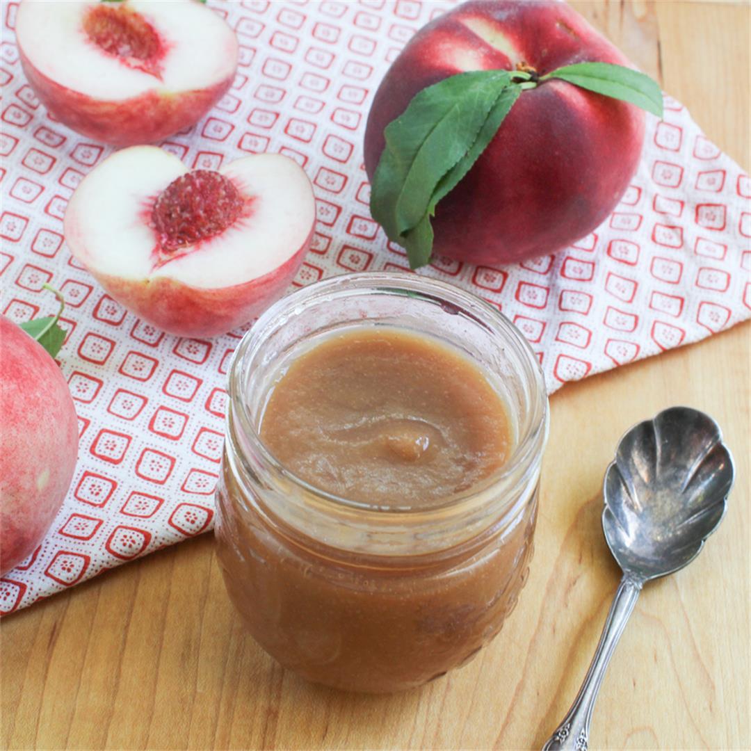 Slow Cooker Maple Peach Butter