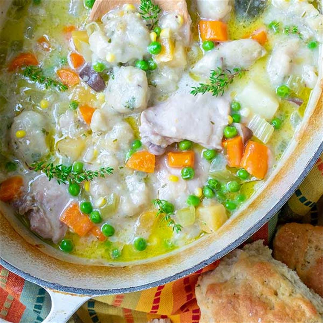 Country Style Chicken Stew With Gluten-Free Dumplings
