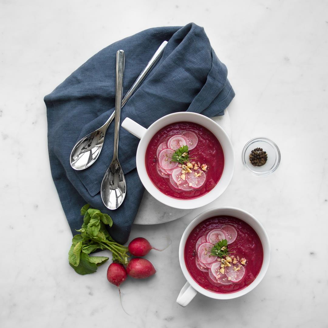 Roasted Beet Soup with Fennel and Orange