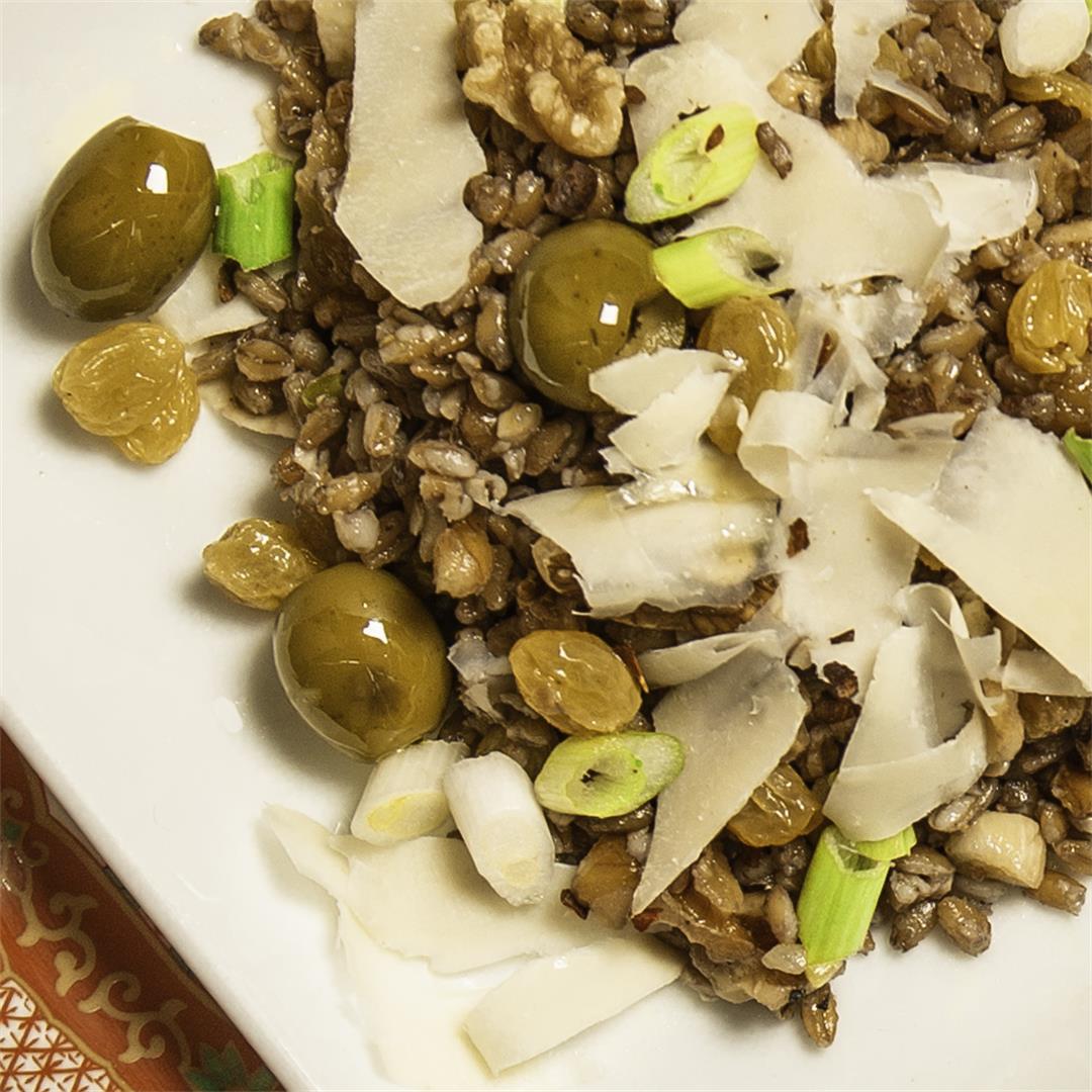 Farro Salad with Green Olives