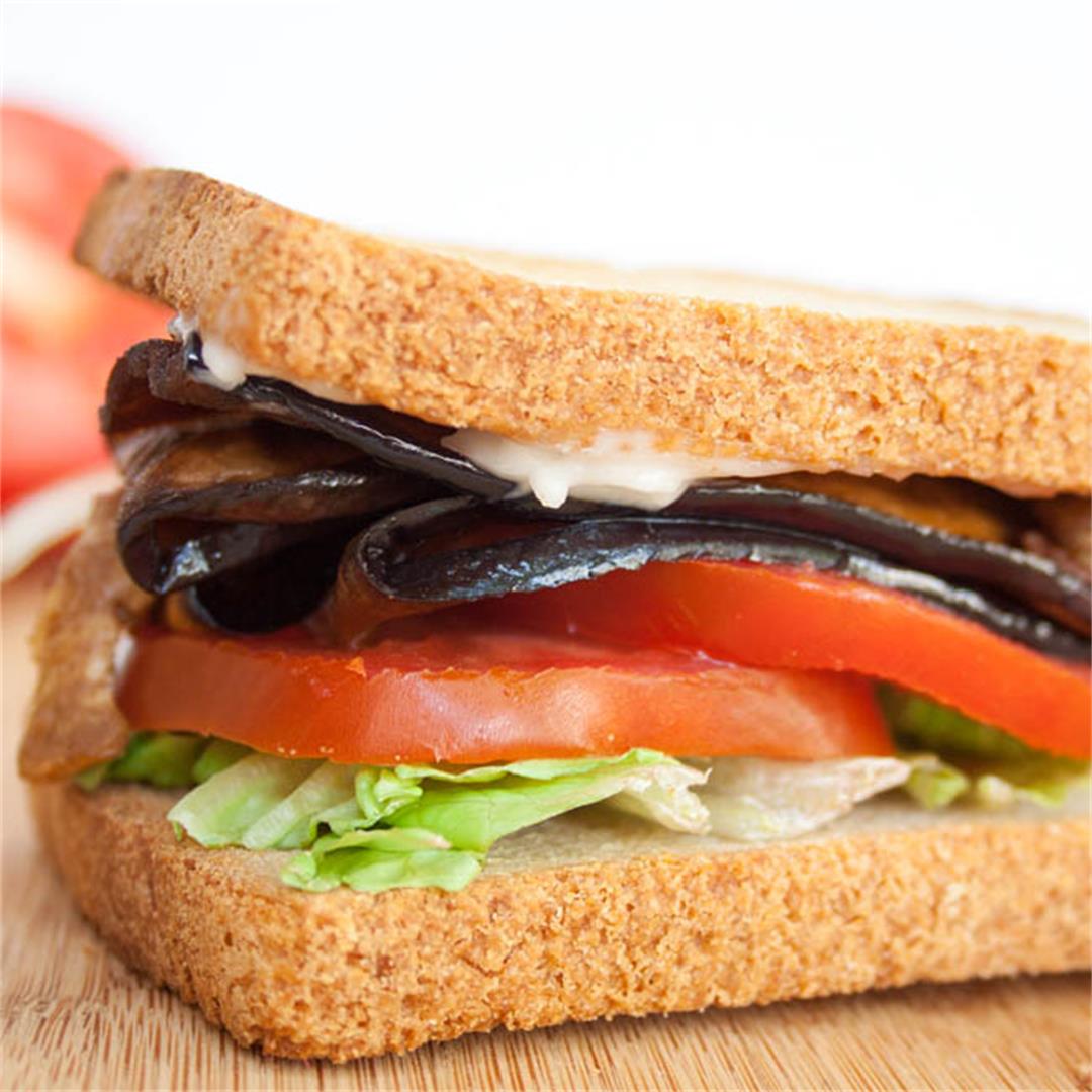 ELT (Eggplant Bacon, Lettuce, and Tomato) Sandwich