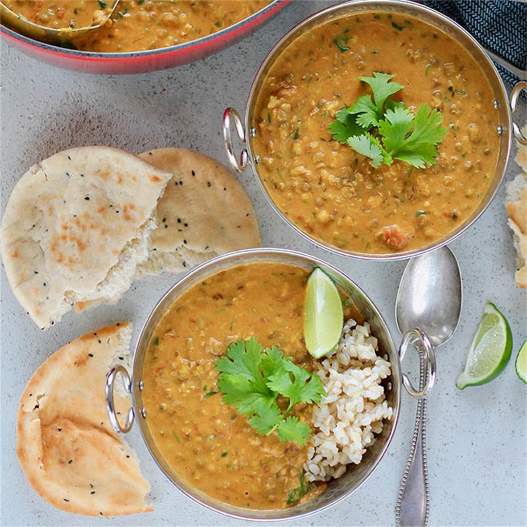 Mung Bean and Coconut Curry