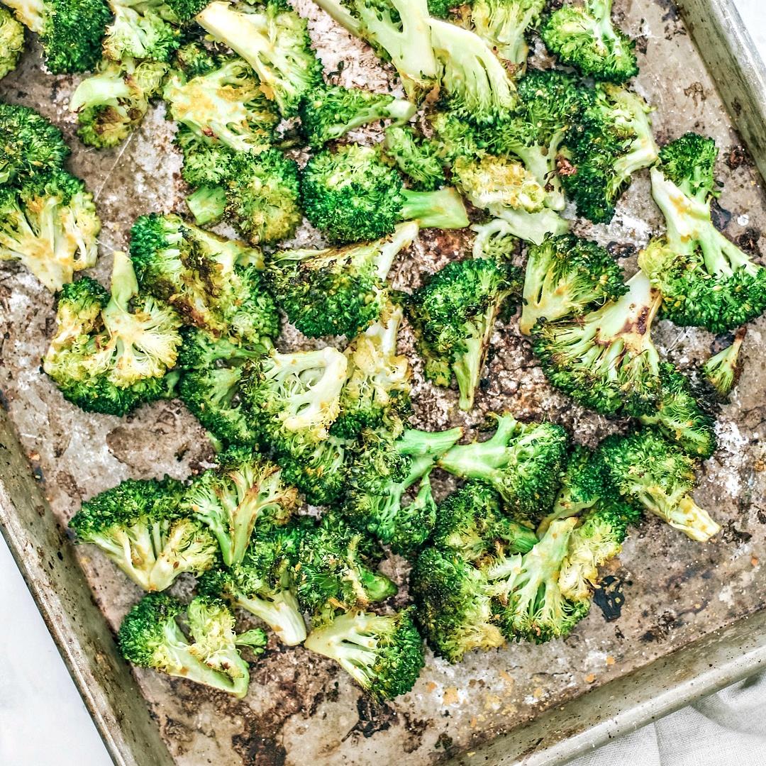 Best Oven-Roasted Broccoli + Nutritional Yeast