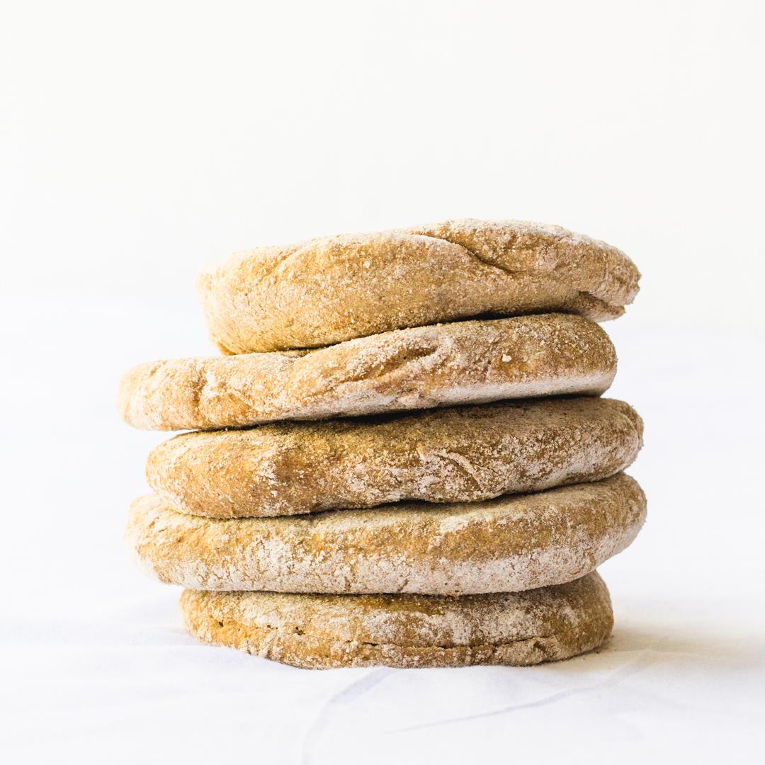 Homemade Yeast-Free Spelt Flour Pita Bread (Oil free)