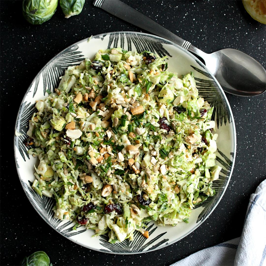 Crunchy Brussels Sprout Slaw