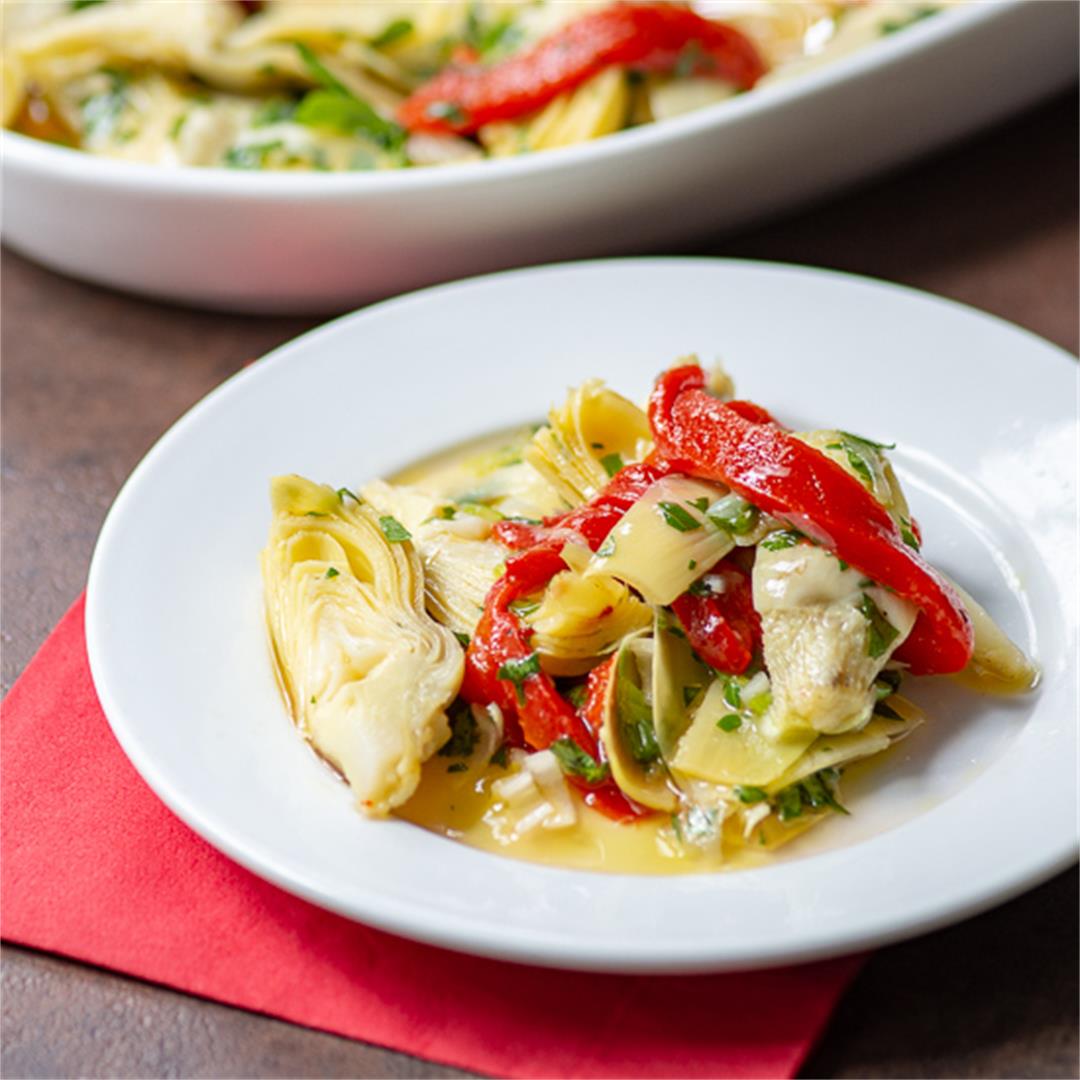 Artichoke and Roasted Red Pepper Salad