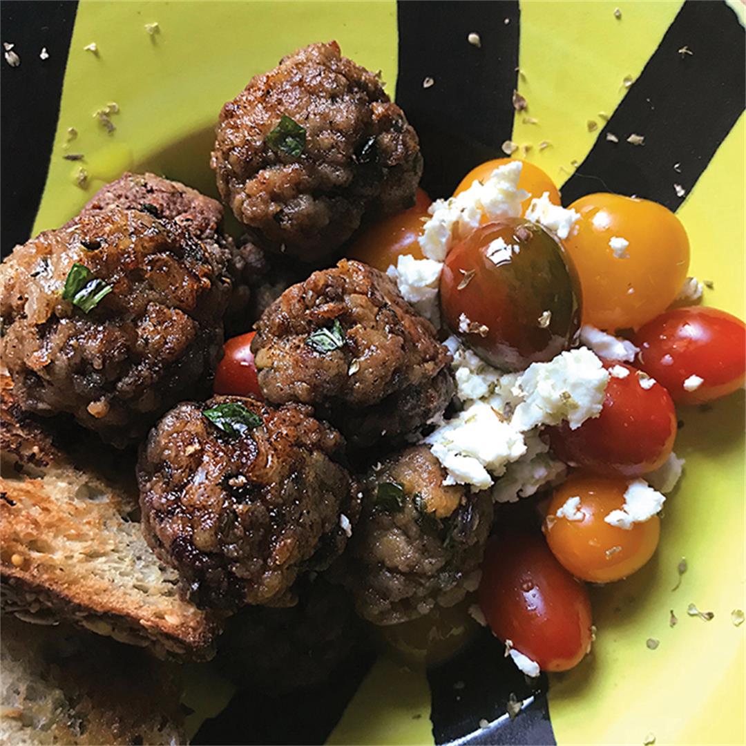 Greek meatballs - keftedes