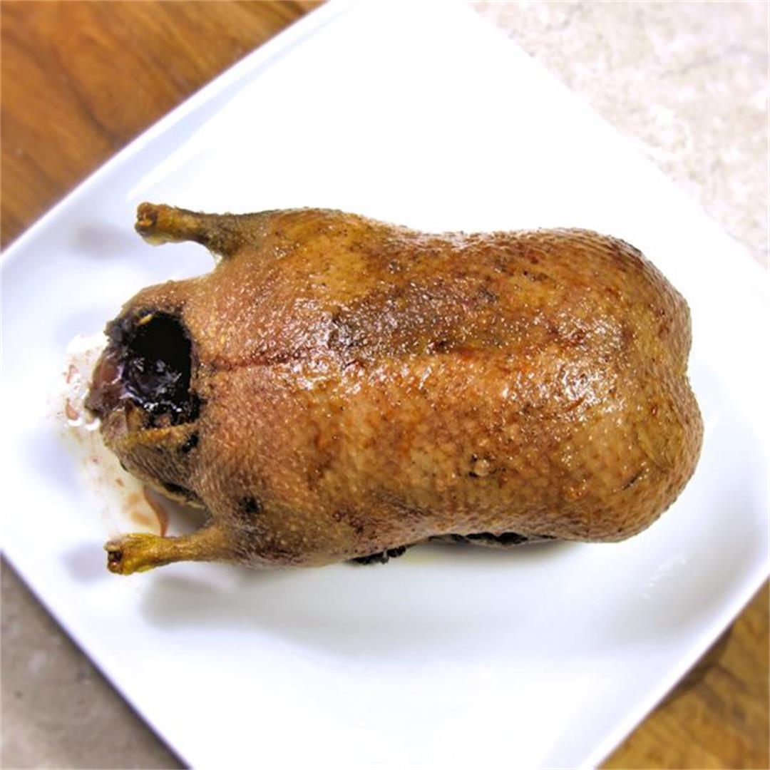 Roast wild mallard duck