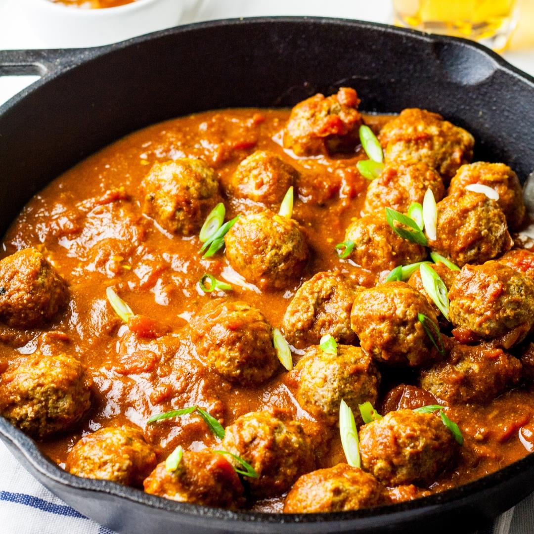 Spiced Lamb Meatballs in a Fragrant Tomato Sauce